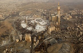 Saaee between safa marwa hills