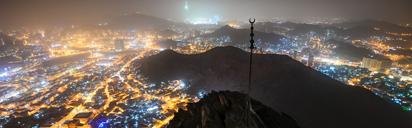 Saaee between safa marwa hills